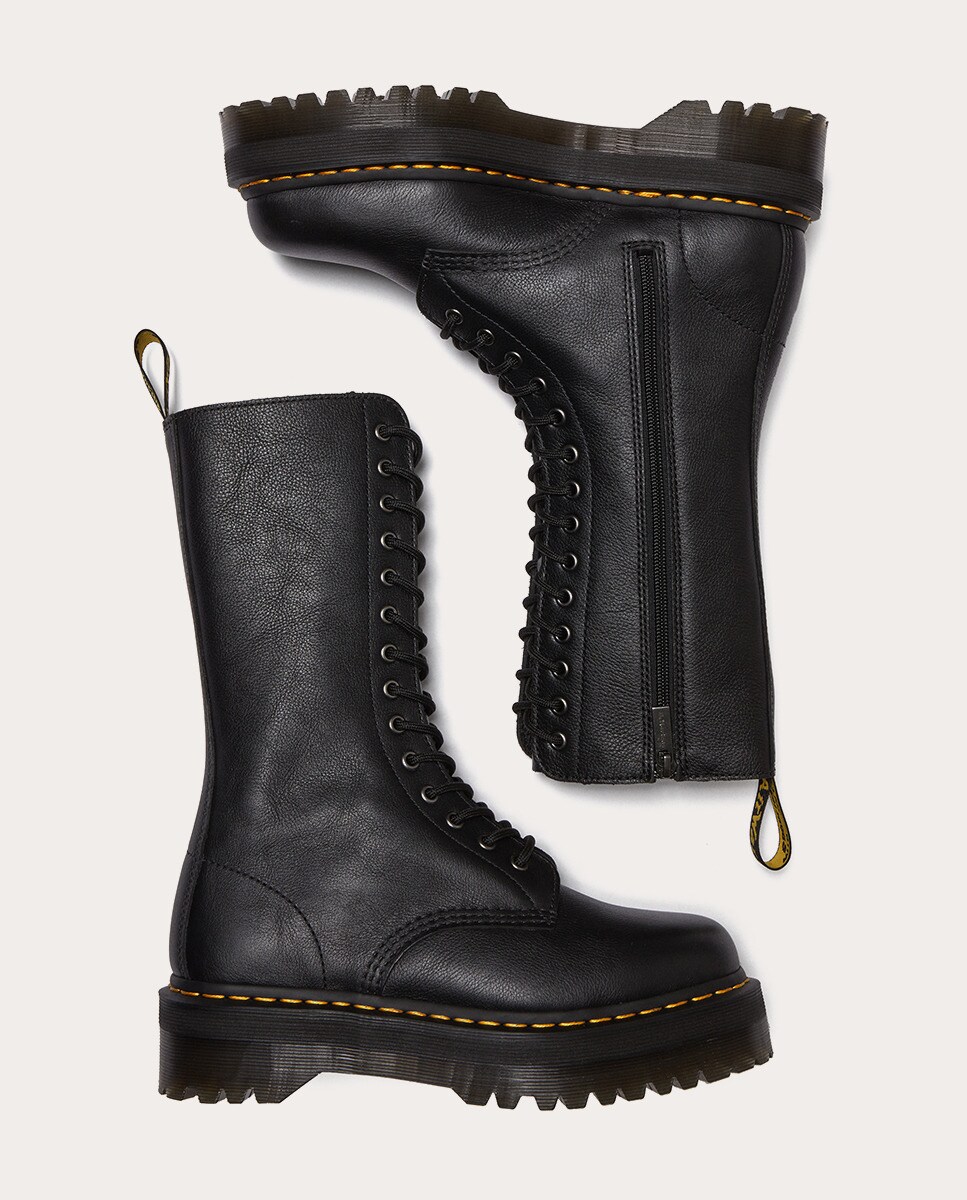 Botas 1B99 Quad em Pele Preto-7