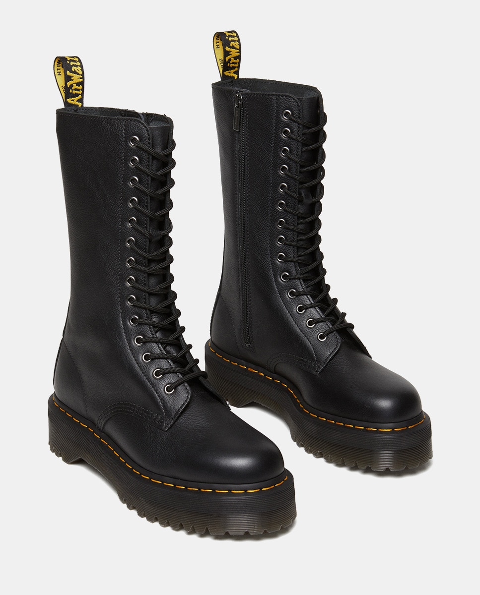Botas 1B99 Quad em Pele Preto-2