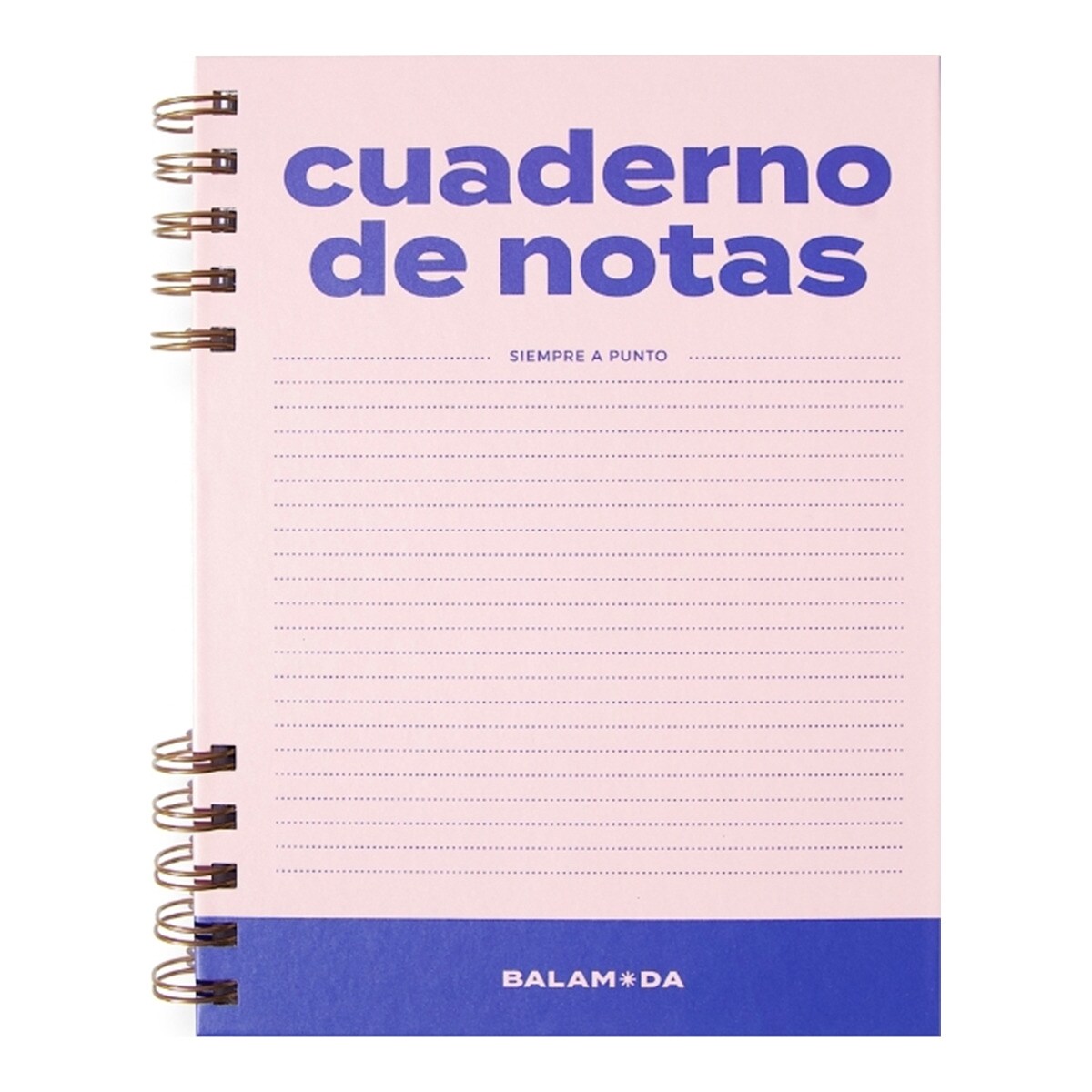 Cuaderno de notas rose Sky de Balamoda rosa y azul 1