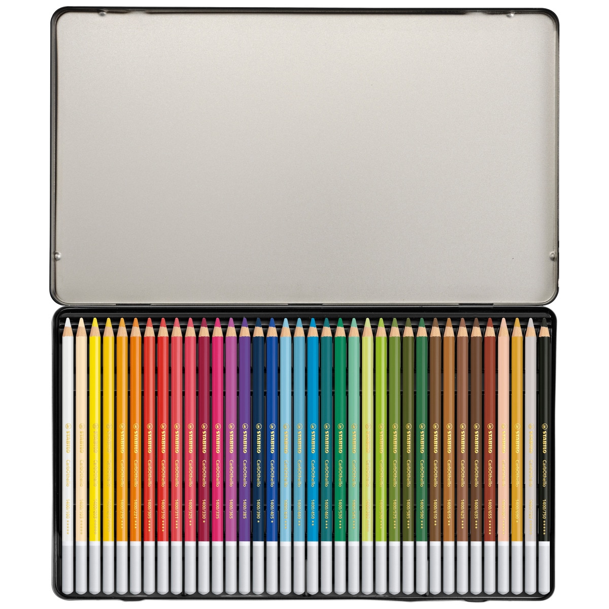 Estuche con 36 lápices de color Tiza-Pastel CatbOthello STABILO Multicolor Negro-2
