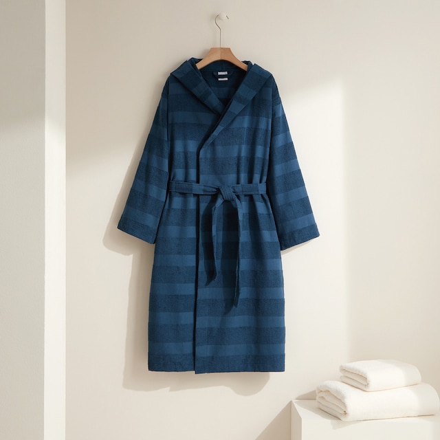 Imagen 0 de Albornoz algodón 300 gr/m2 Rayas Basics El Corte Inglés