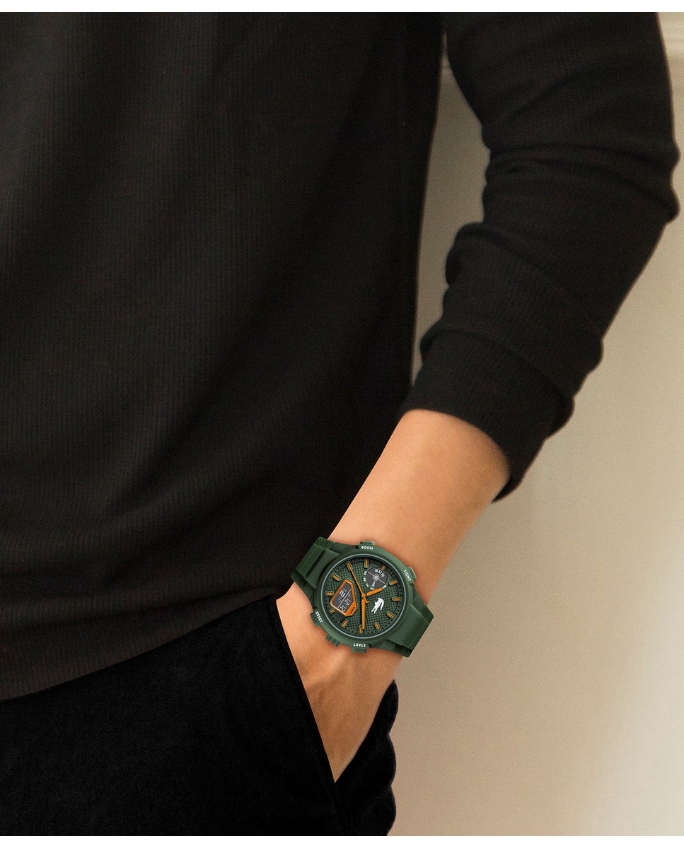 Relógio LC33 2011367 de Silicone - Verde Verde-6