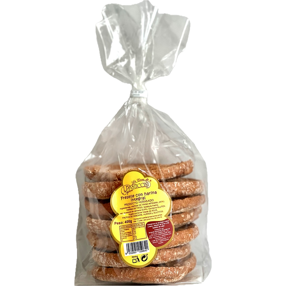 friselle con harina integral bolsa 400 g