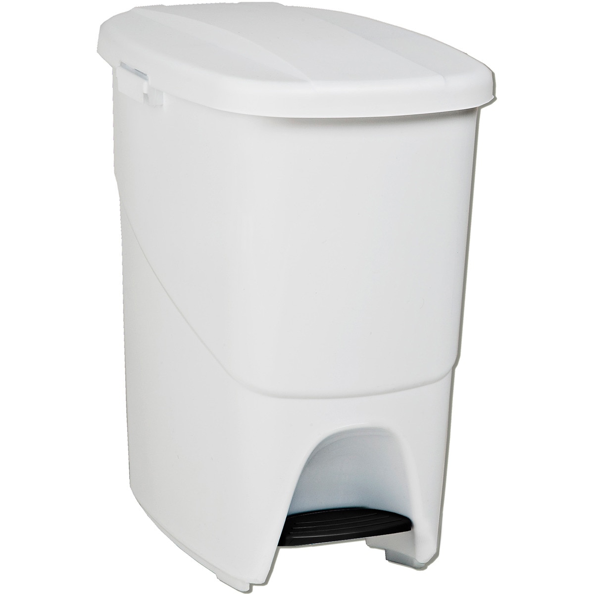 cubo de basura blanco con pedal 30 l 1 unidad