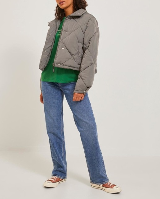 Imagen 0 de Chaqueta acolchada con dibujo de mujer