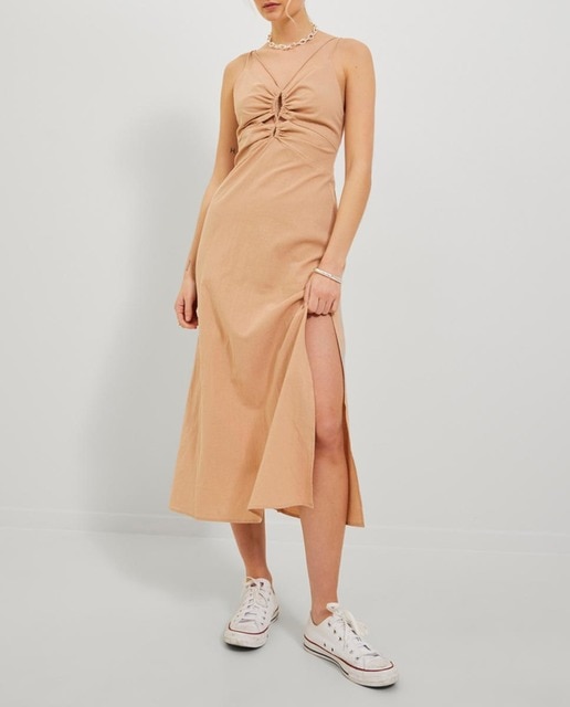 Imagen 0 de Vestido cut out midi con tirantes finos