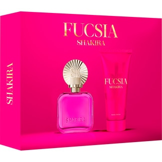 Fucsia estuche con eau de toilette femenina natural spray + loción corporal - Shakira