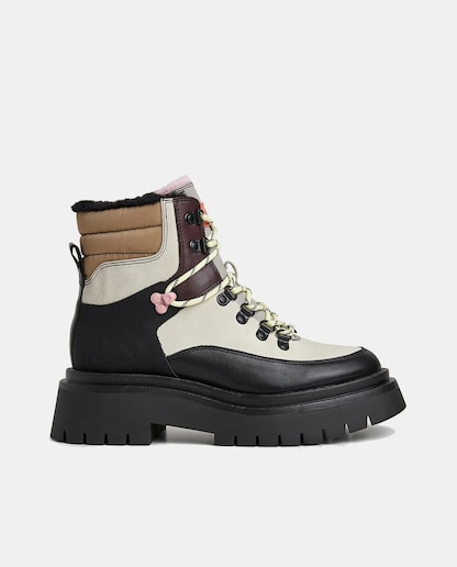 Imagen 0 de Botines Queen Funny de mujer con forro interior de pelo y suela volumen