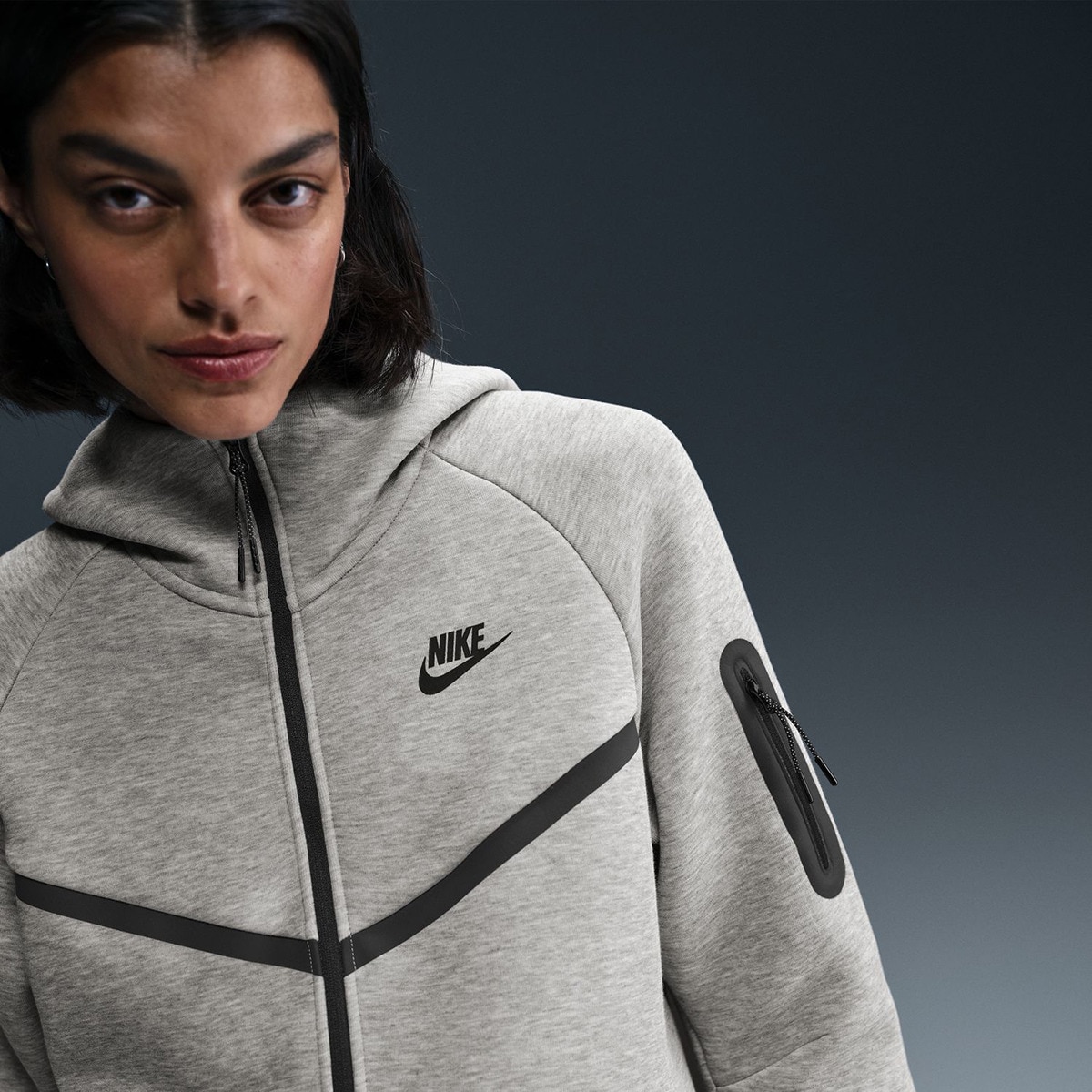 Sweatshirt de Mulher Tech Fleece WR Cinzento-3