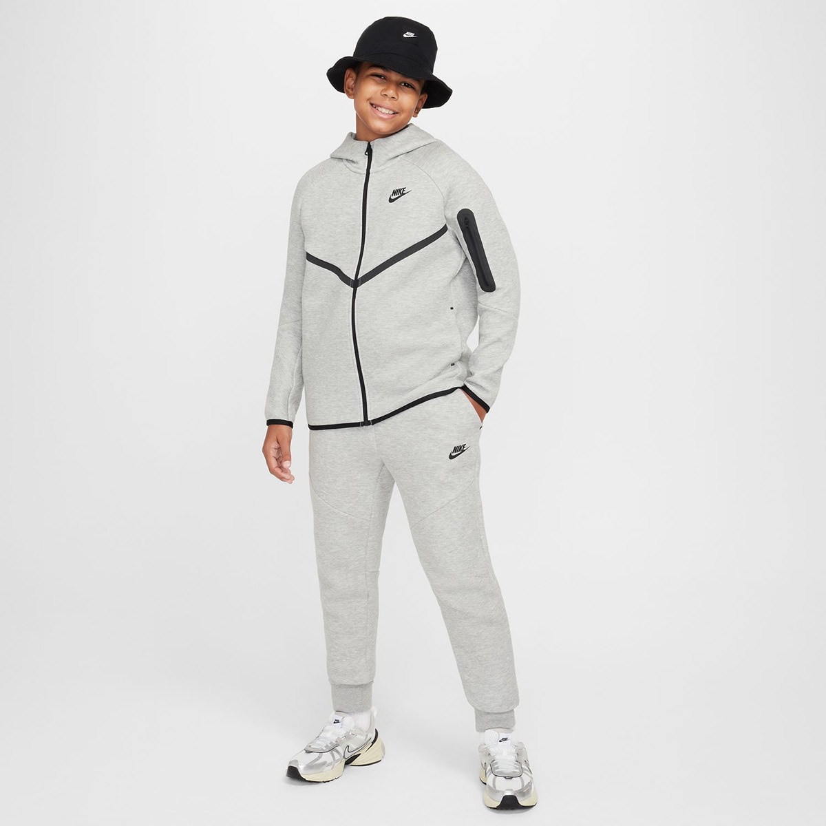 Calças de menino Sportswear Tech Fleece Nike Cinzento-8