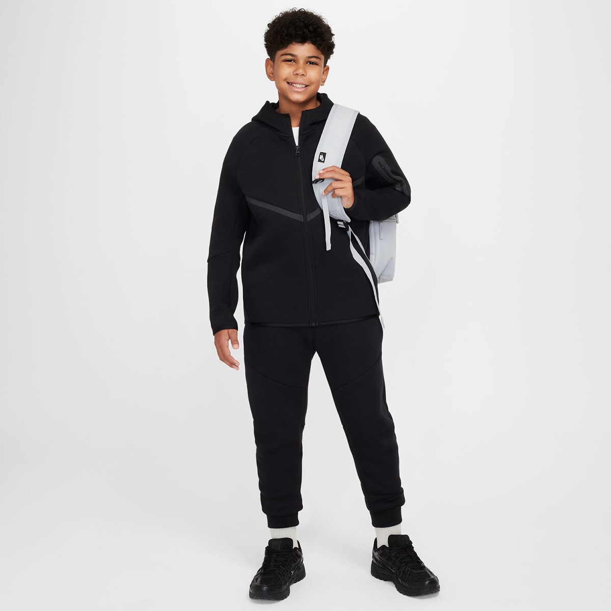 Calças de menino Sportswear Tech Fleece Nike Preto-7