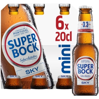 Cerveja Sky Pack 6 unidades embalagem 20 cl - Super Bock