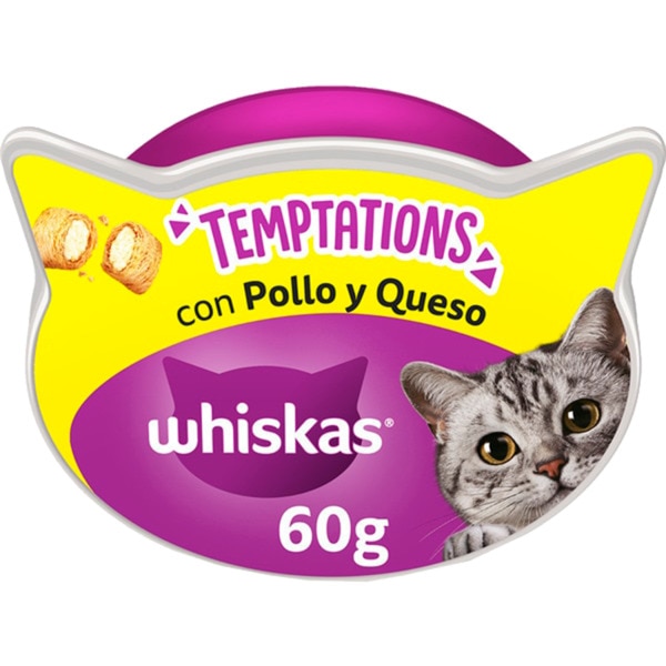 Snack para Gato Temptations sabor Frango embalagem 60 g