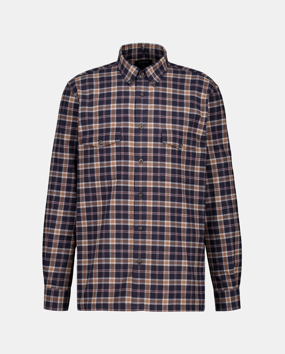 Camisa com Tecido de Flanela Verde-4