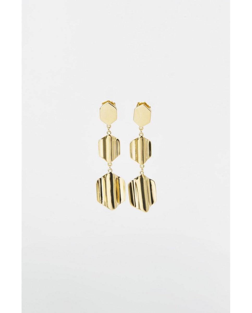 Imagem 0 de Urban Petals Earrings - Banho de ouro