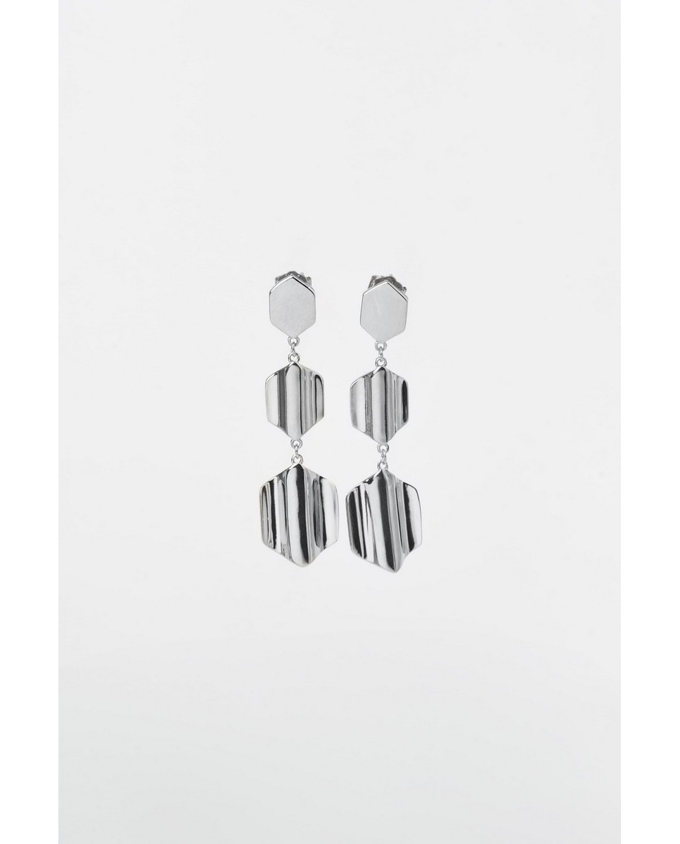 Imagem 0 de Urban Petals Earrings - Banho prateado