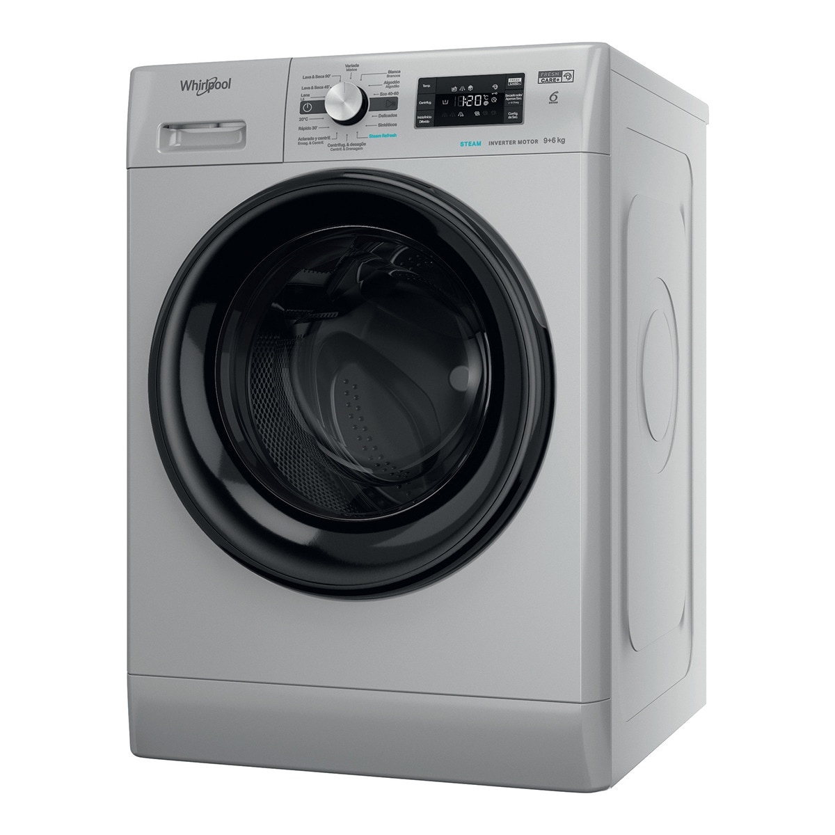 Imagen 0 de Lavadora secadora Whirlpool 9 kg / 1.300 rpm - FFWDB 964489 SBV SPT
