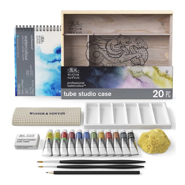 Imagen 0 de Caja de madera acuarela  profesional Winsor&Newton