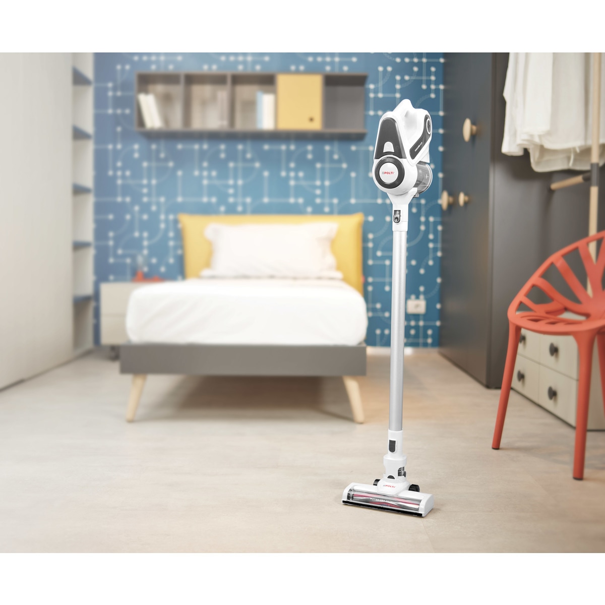 Aspirador de escoba recargable vertical Polti Forzaspira SLIM SR90G sin cables 2 en 1 Blanco-12