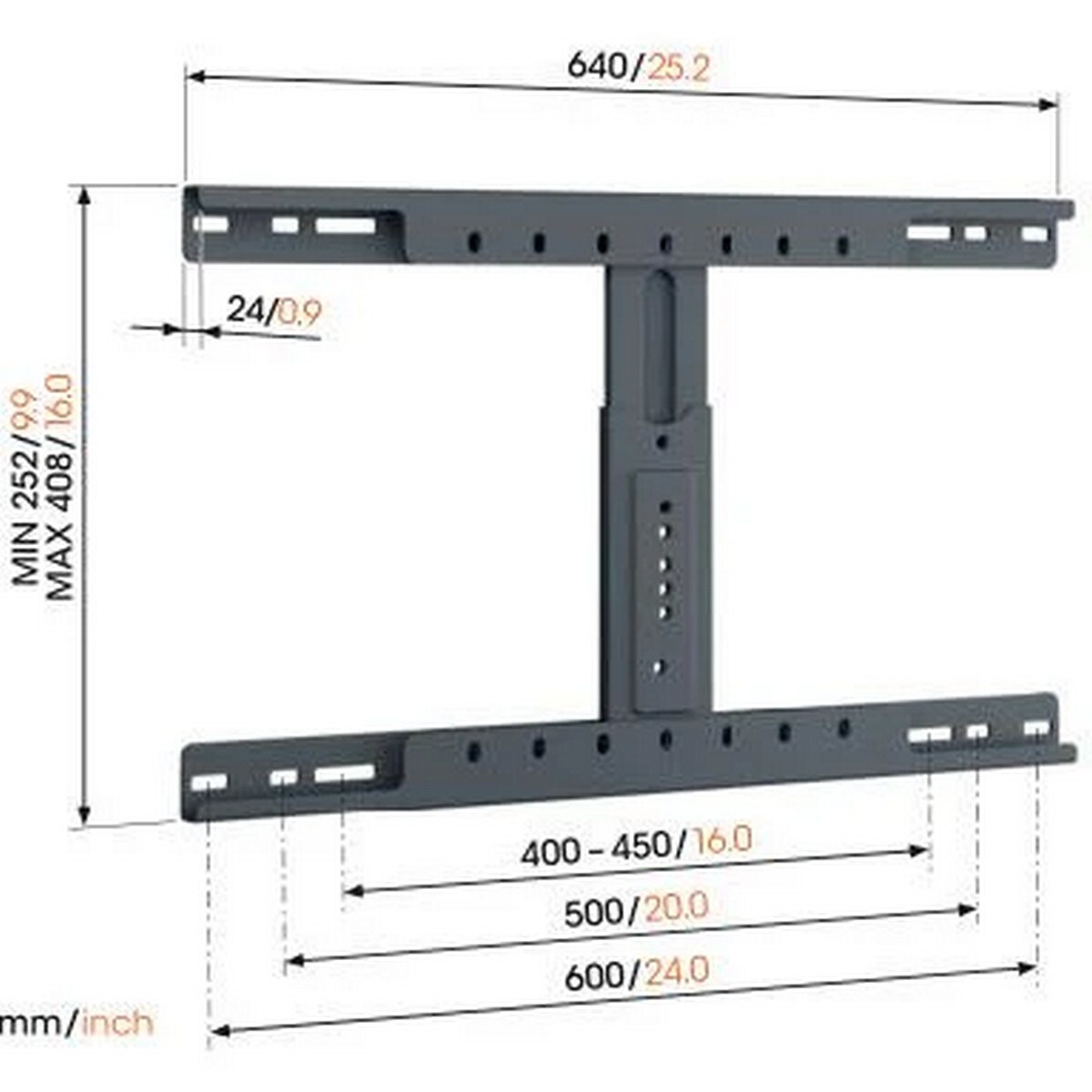 Adaptador de Pernos para Suportes de Parede Vogel's TVA 6950 Preto-3