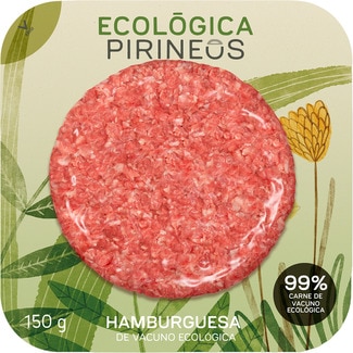 hamburguesa de vacuno ecológico 1 bandeja 150 g - Pirineus