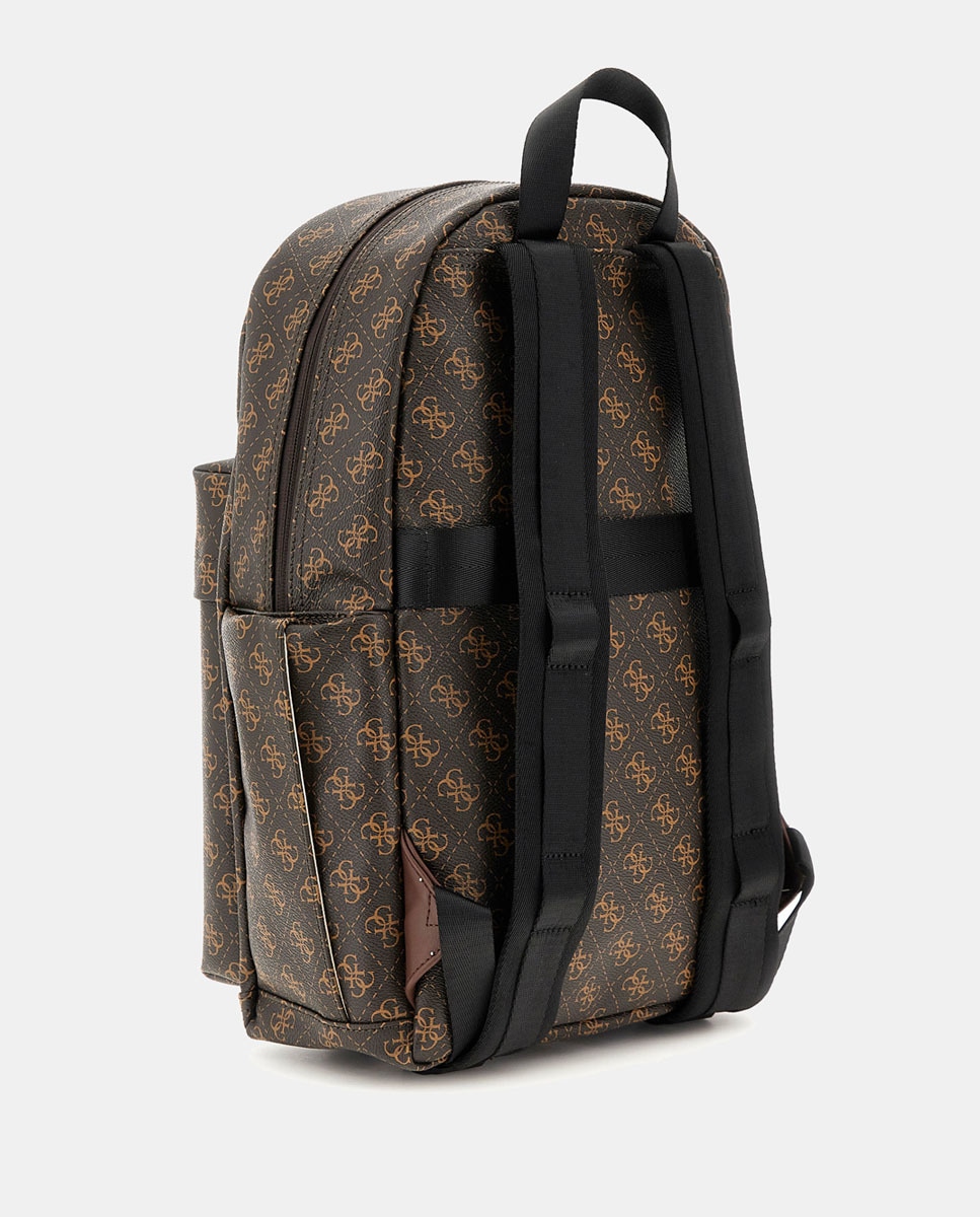 Mochila Elvis com Fecho de Correr Castanho-2