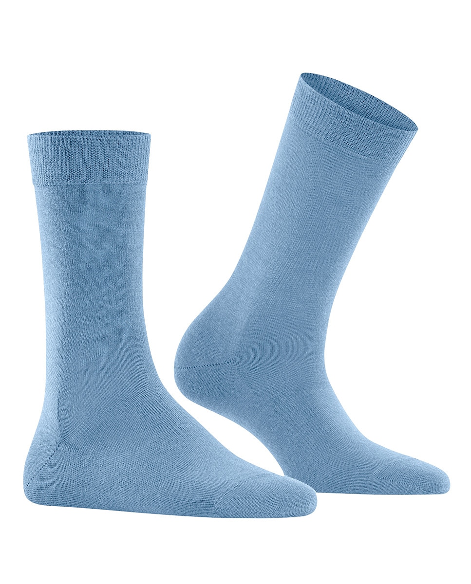 Meias de mulher Falke de lã e algodão Azul-1