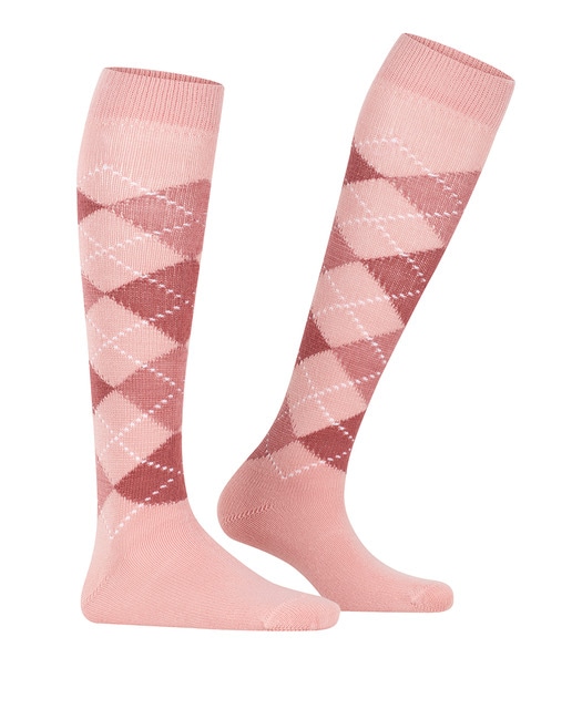Imagen 0 de Calcetín alto de mujer Burlington con estampado de rombos
