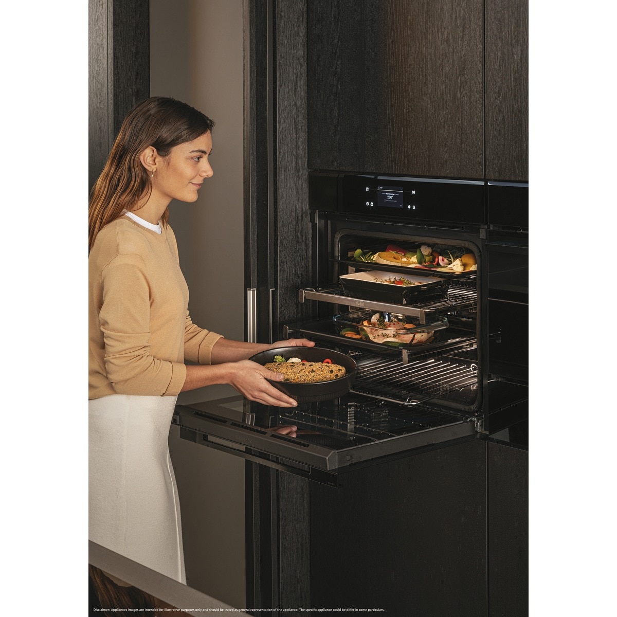 Horno multifunción Haier, limpieza Pirolítica e Hidrolítica, WiFi, ID Series 4 - H6 ID46C3YTB Negro-11