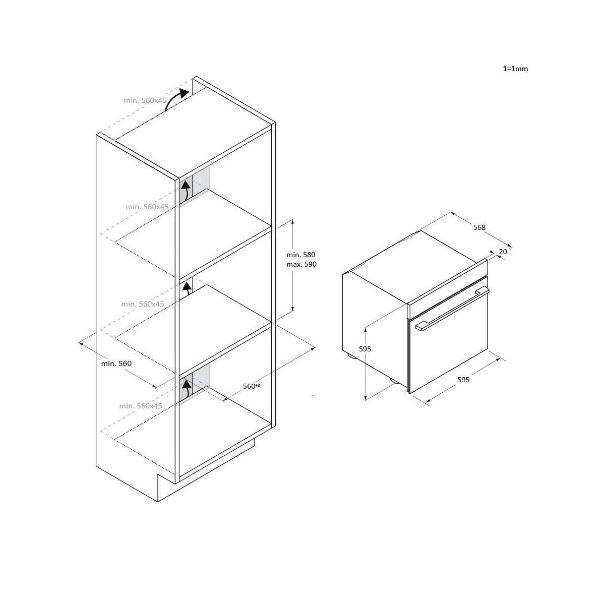 Horno Multifunción Candy, Hidrolítico, Basic UX, Bake 800 - CA6 NP5B3EHTW Blanco-2