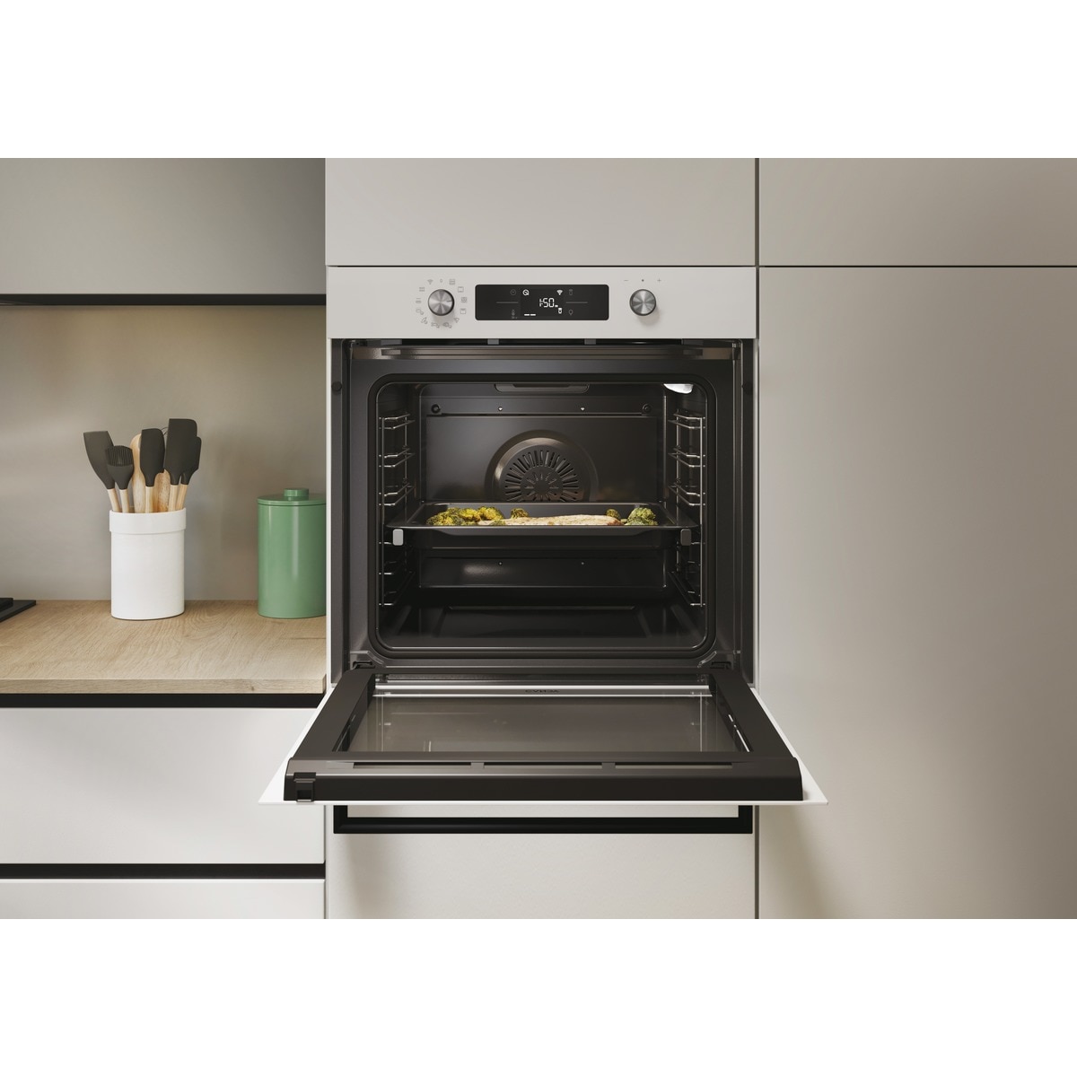 Horno Multifunción Candy, Hidrolítico, Basic UX, Bake 800 - CA6 NP5B3EHTW Blanco-6
