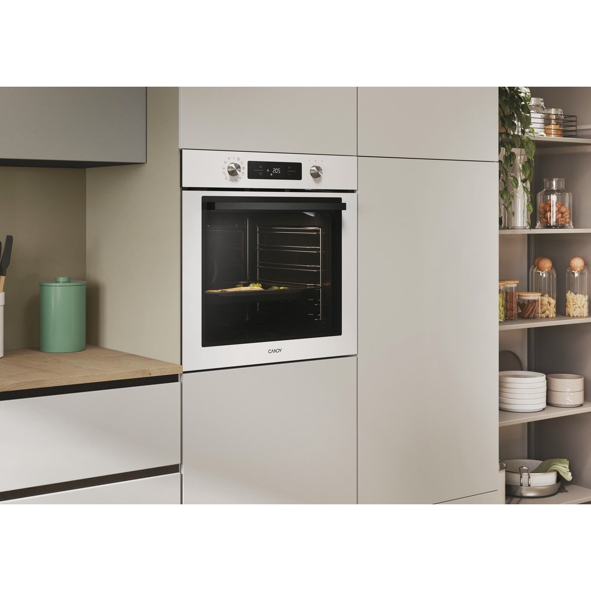 Horno Multifunción Candy, Hidrolítico, Basic UX, Bake 800 - CA6 NP5B3EHTW Blanco-7