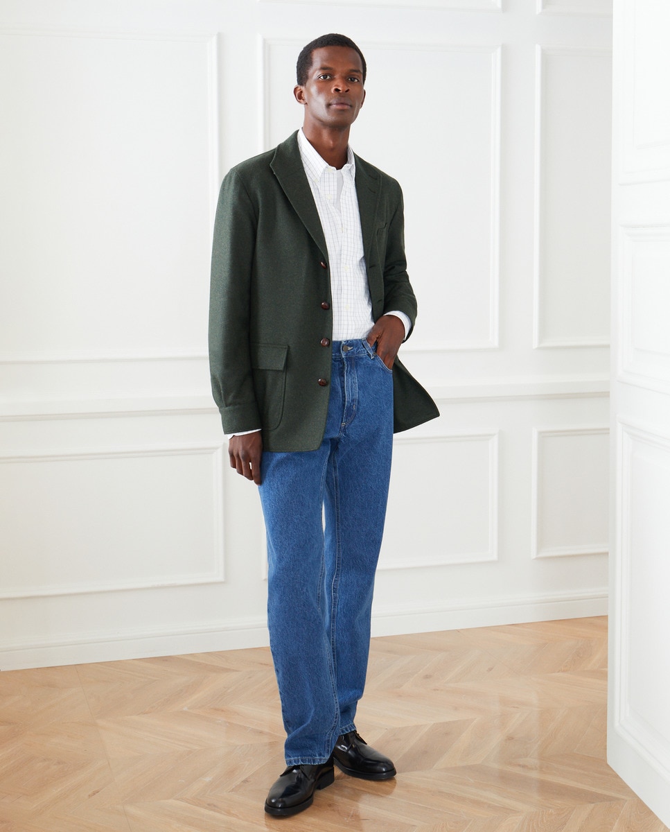 Blazer Desestruturado Caqui-2