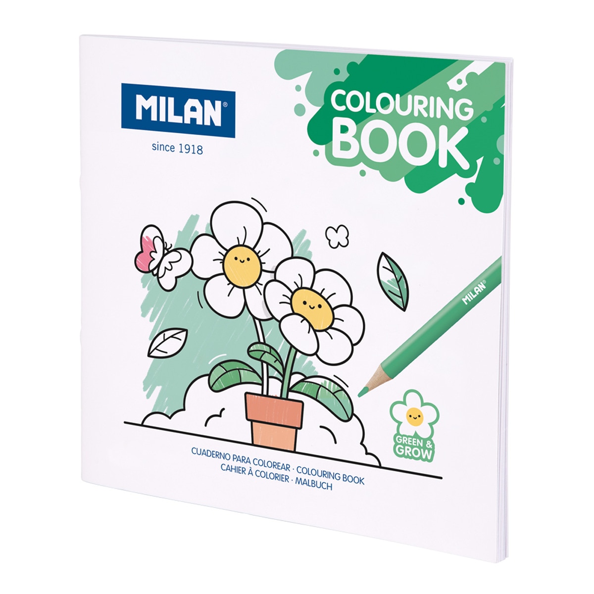 Cuaderno para colorear Green & grow, MILAN Multicolor-1