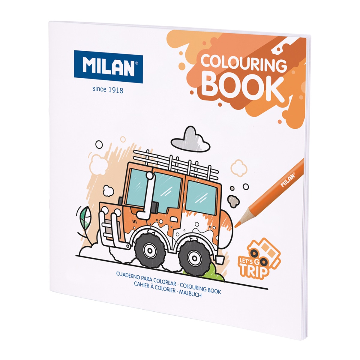 Cuaderno para colorear Lets go trip, MILAN Multicolor-1