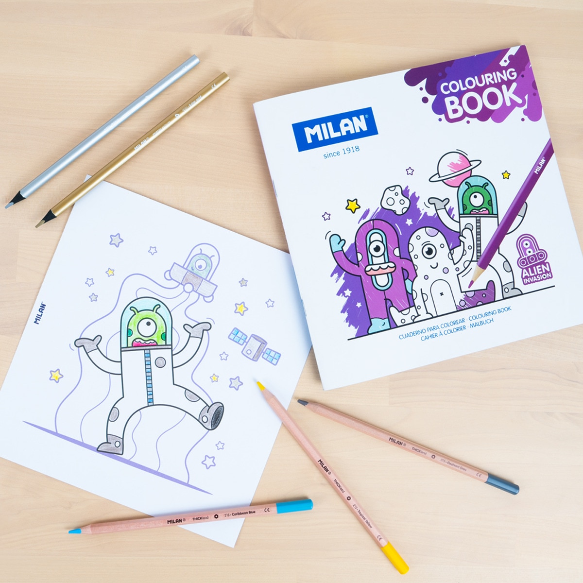 Livro de colorir Alien Invasion, MILAN Multicolor-3