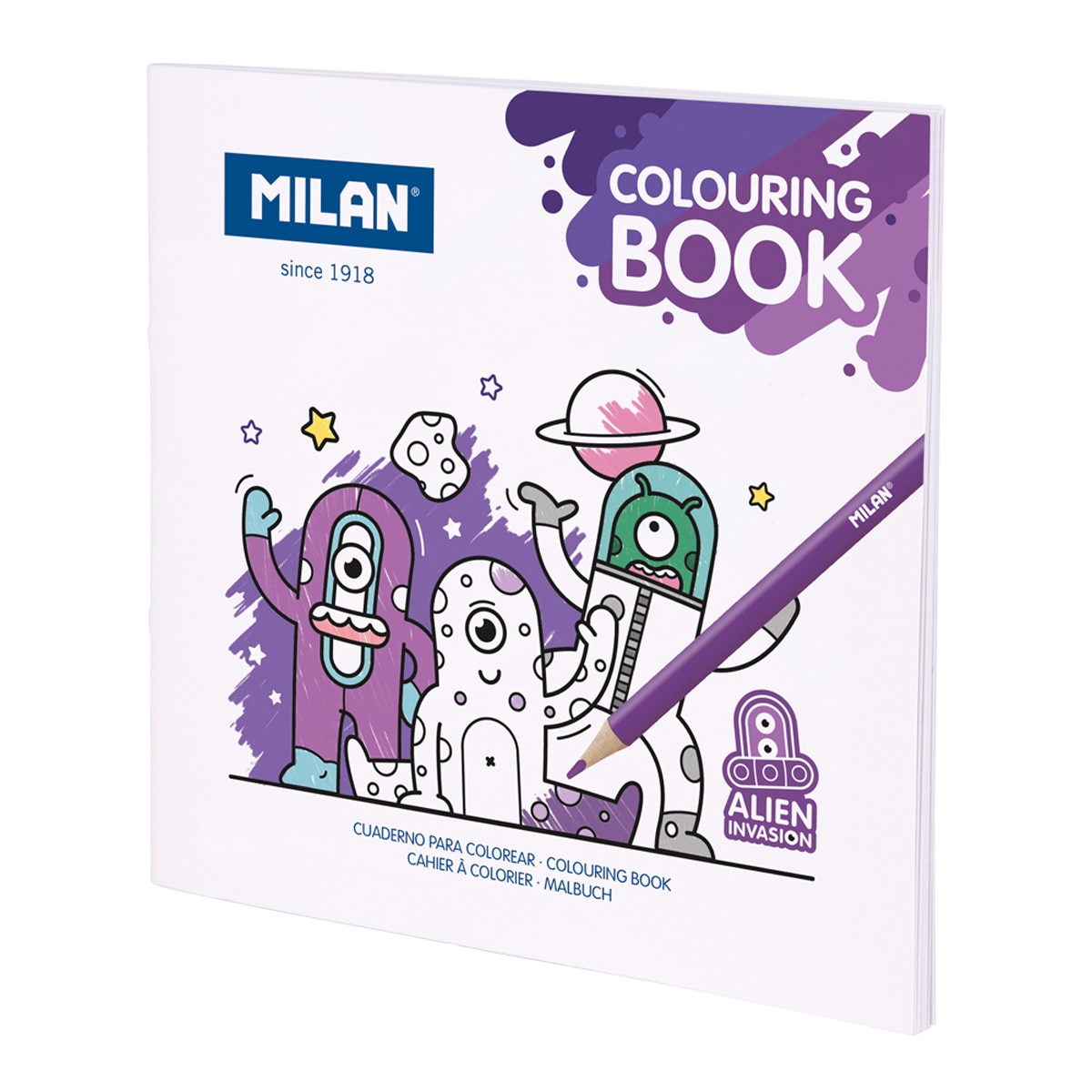 Livro de colorir Alien Invasion, MILAN Multicolor-1