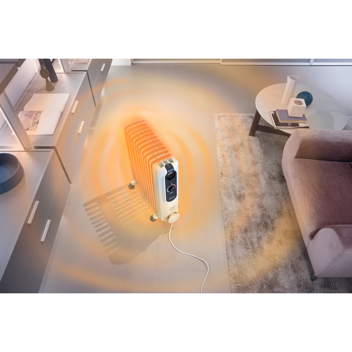 Radiador de aceite De'Longhi TRRSE0715 con 7 elementos Blanco-7