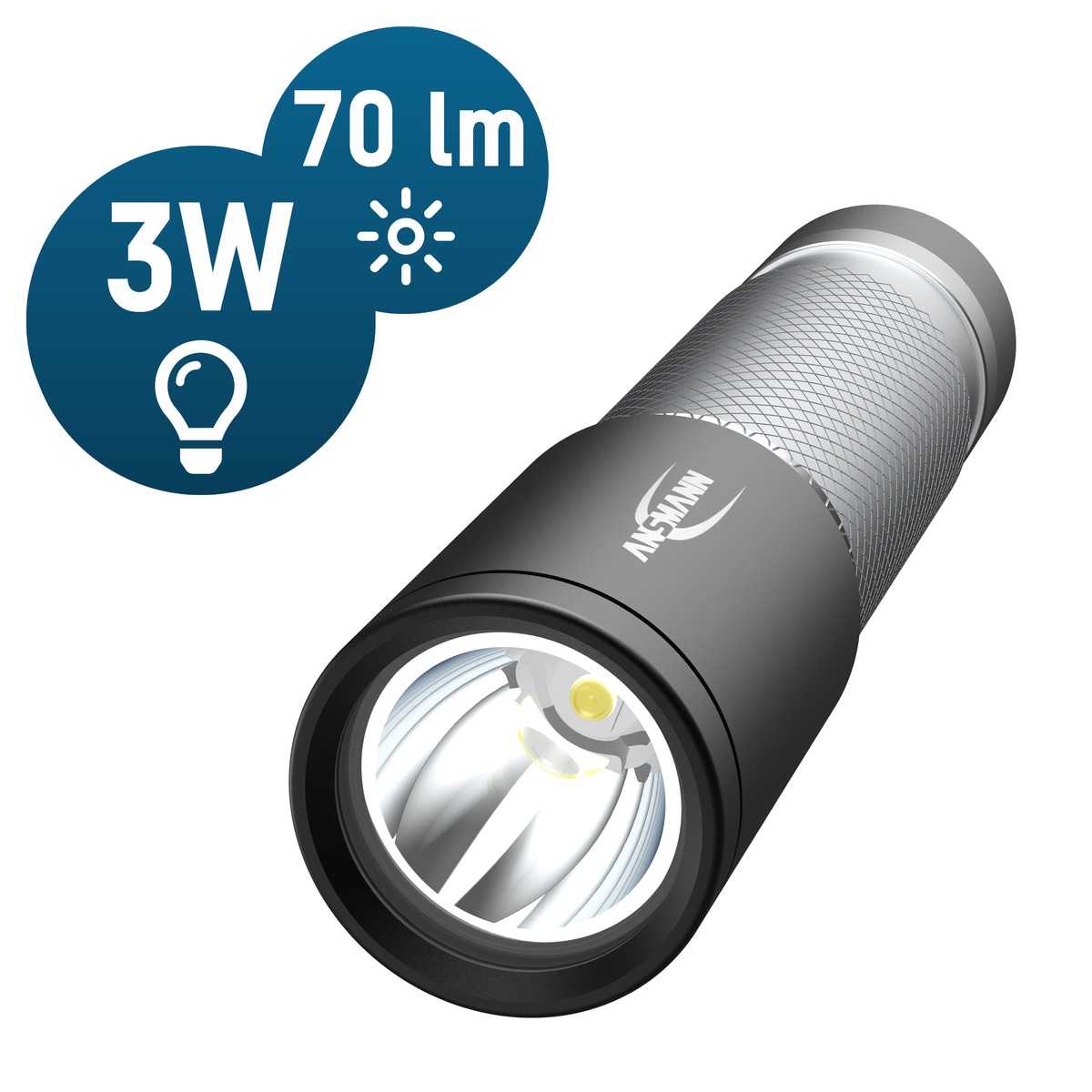 Linterna Led de Aluminio 3W 6000K 70 lm Aluminio-10