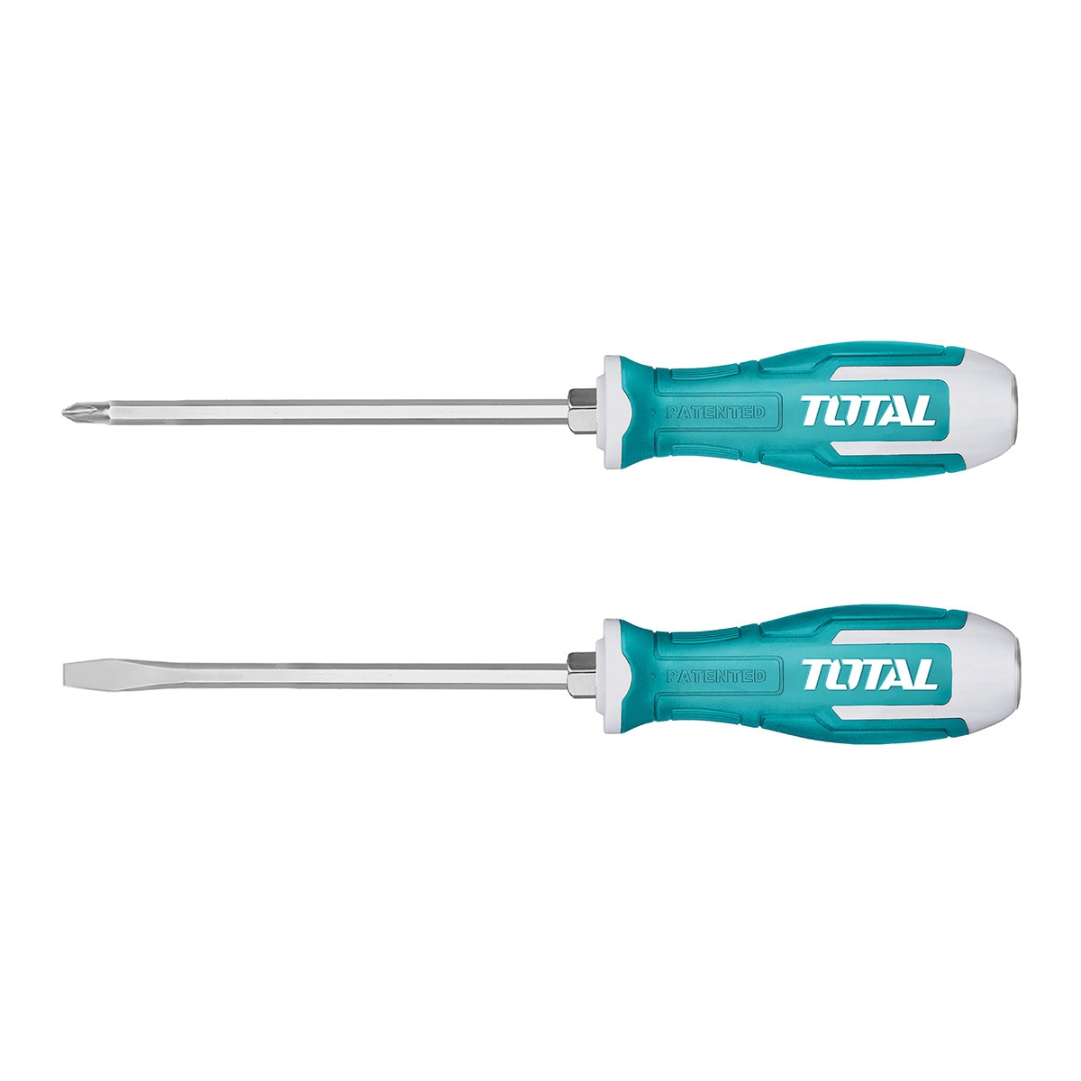 Conjunto de 2 Chaves de Fendas Industriais Turquesa-1