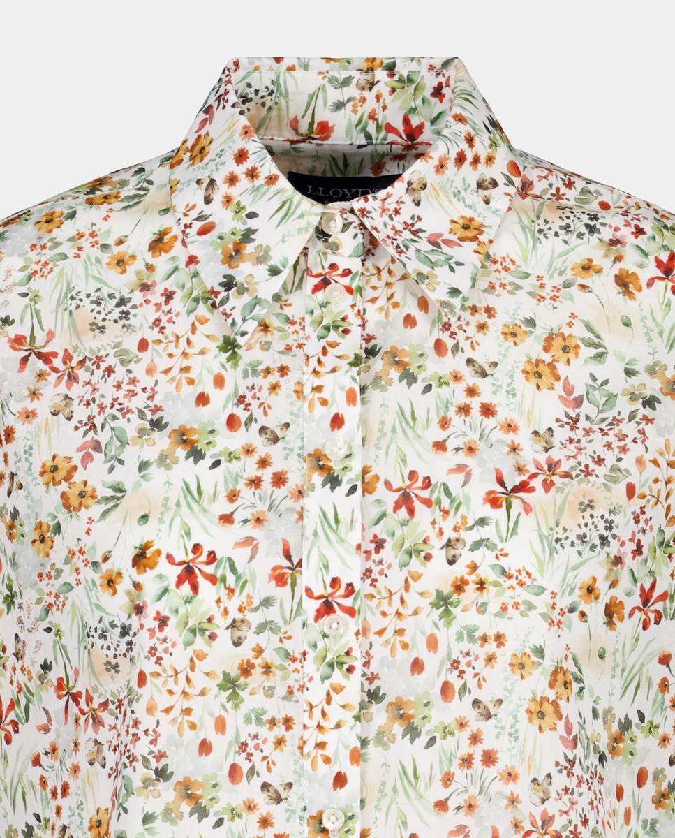 Camisa Estampada com Manga Comprida Rosa-2