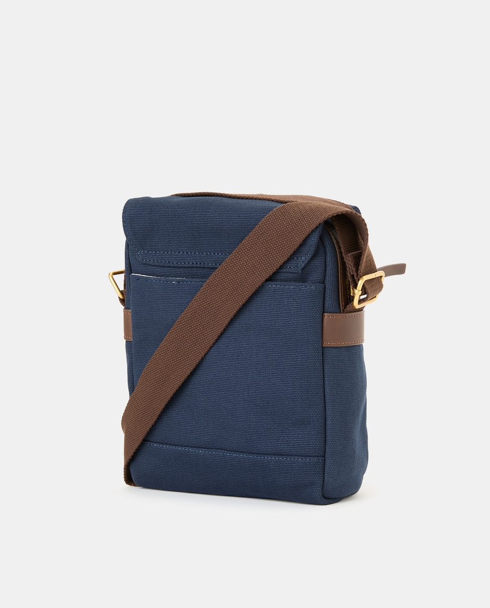 Mala Crossbody de Lona Azul-2