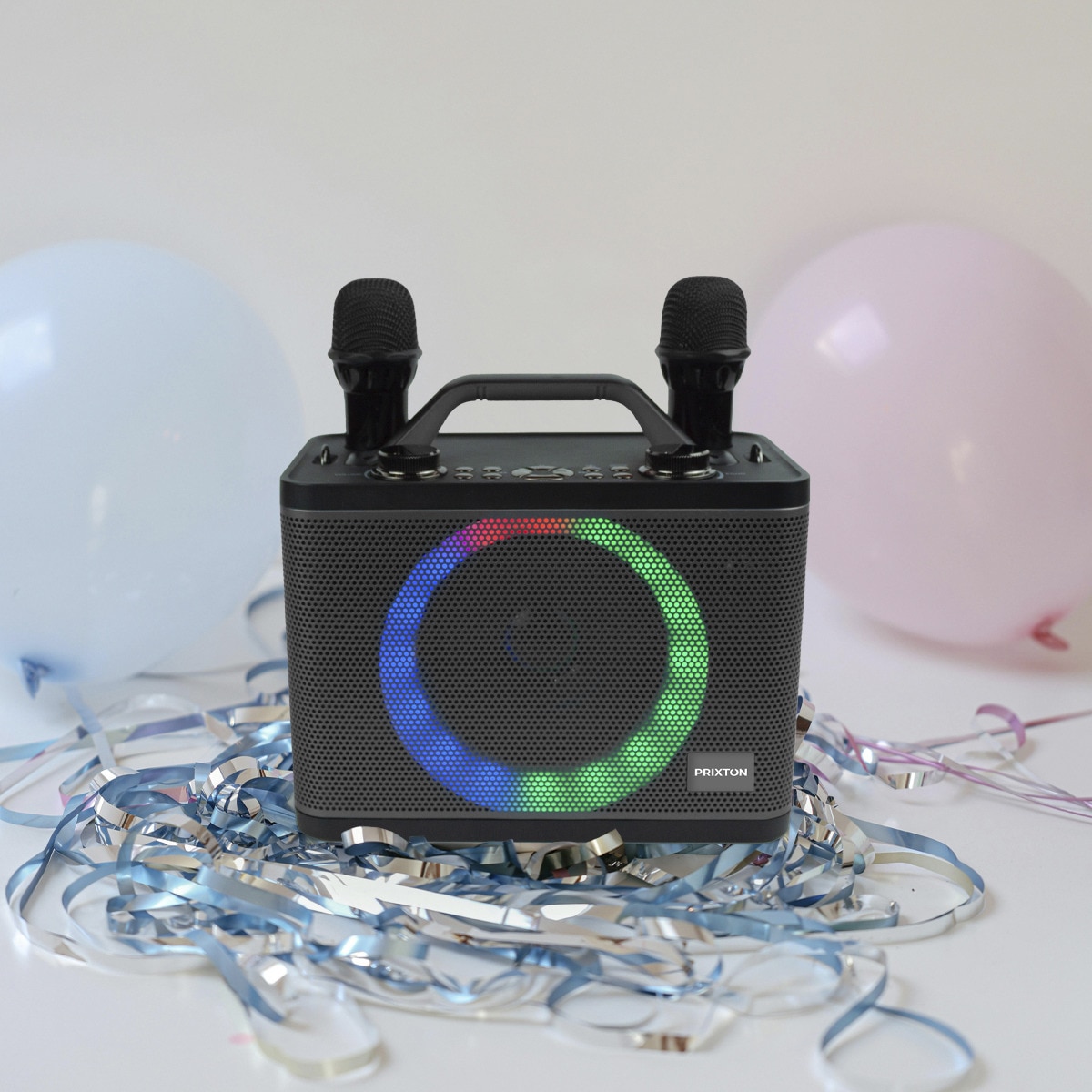 Altavoz Karaoke portátil Prixton PartyGo Negro-11