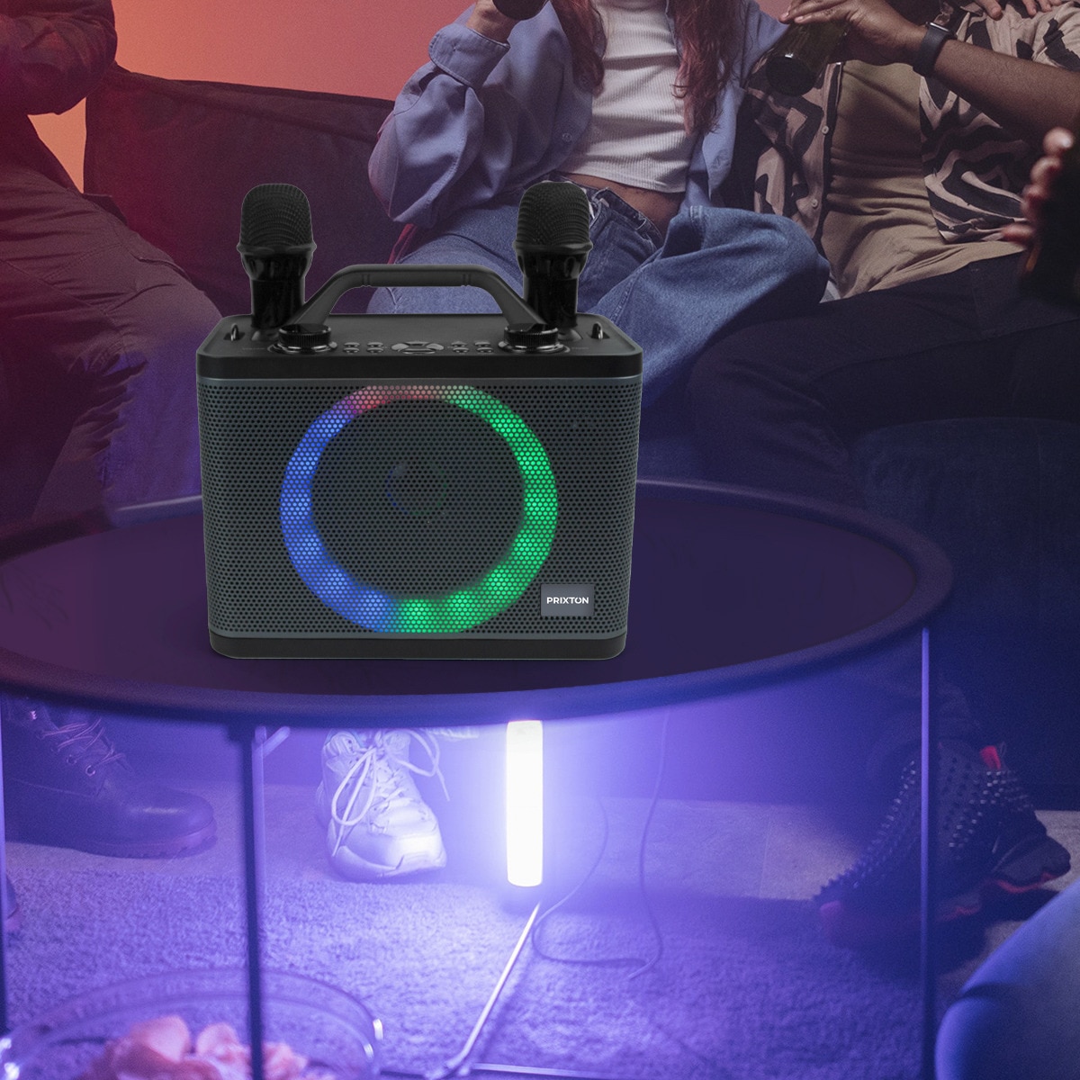 Altavoz Karaoke portátil Prixton PartyGo Negro-7
