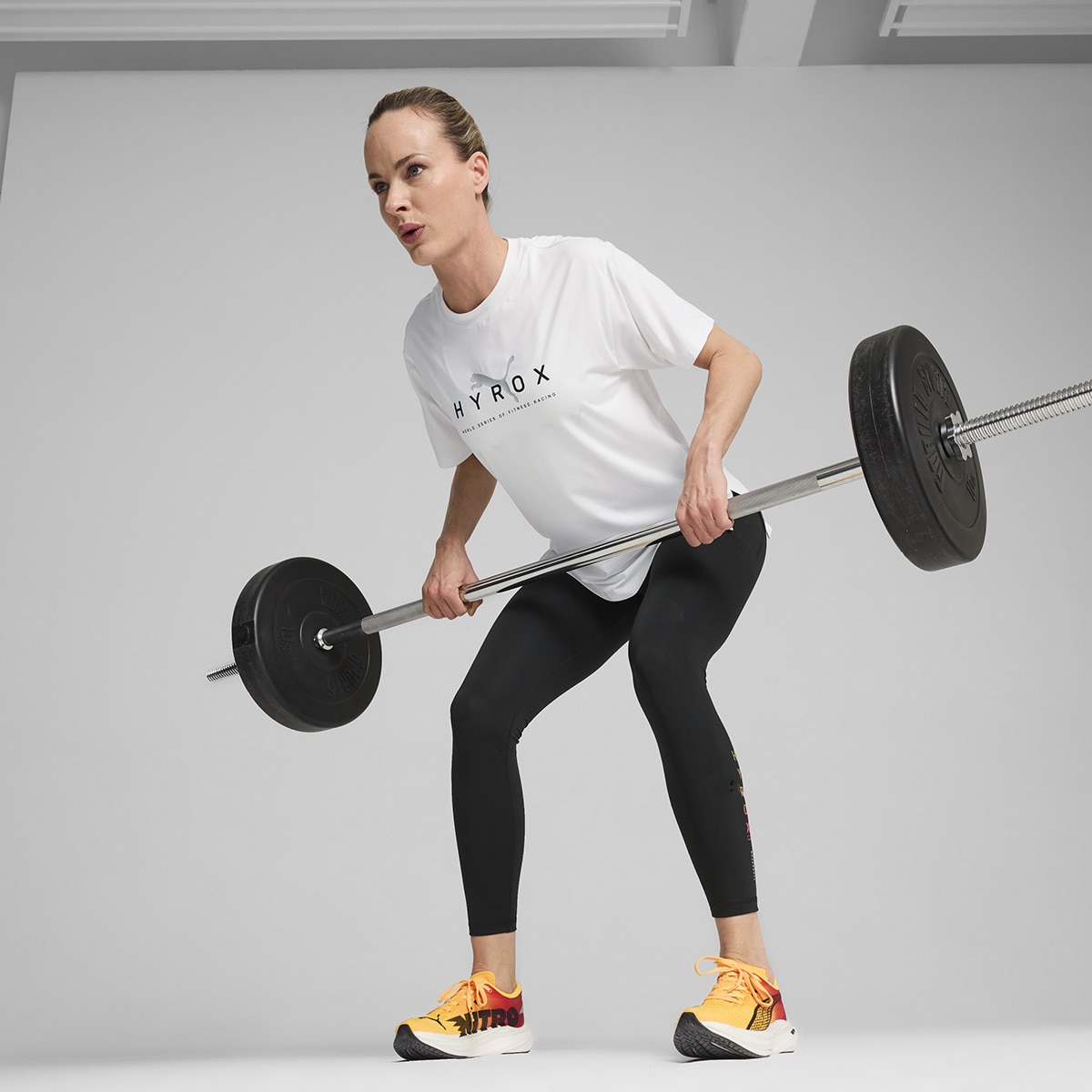 T-shirt de Mulher Hyrox X Puma Cloudspun Tee Branco-4