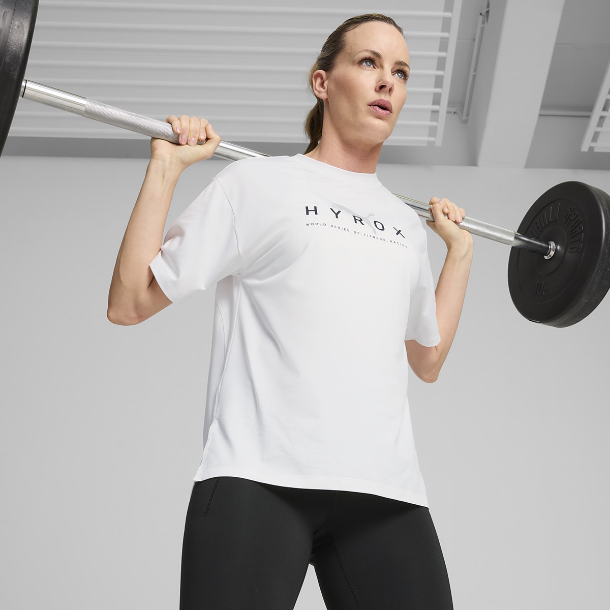 T-shirt de Mulher Hyrox X Puma Cloudspun Tee Branco-1