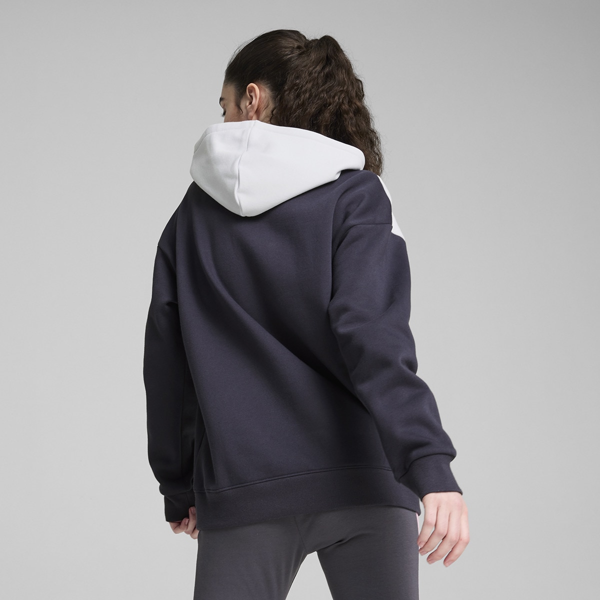 Sweatshirt de Mulher Power Hoodie FL Cinzento-2