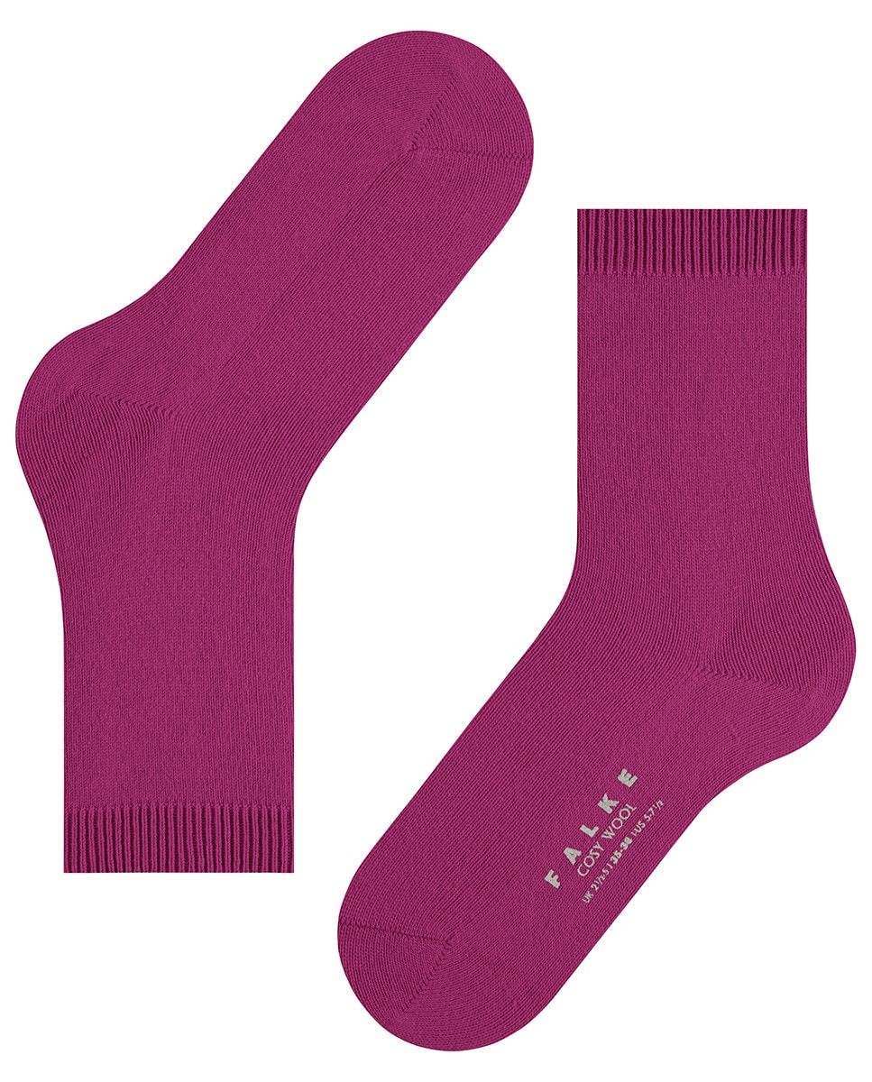 Meias Básicas com Caxemira e Lã Pura. Caxemira Rosa-4