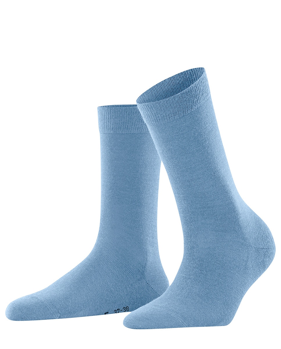 Meias de mulher Falke de lã e algodão Azul-3