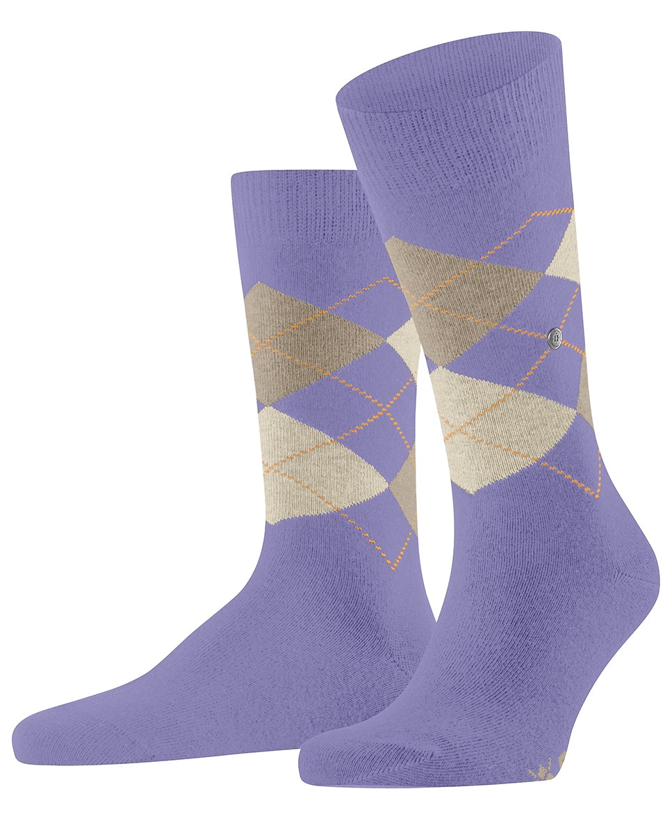 Caixa de Oferta com 2 Pares de Meias - 1 Par Liso e 1 Par com Losangos Multicolor-4
